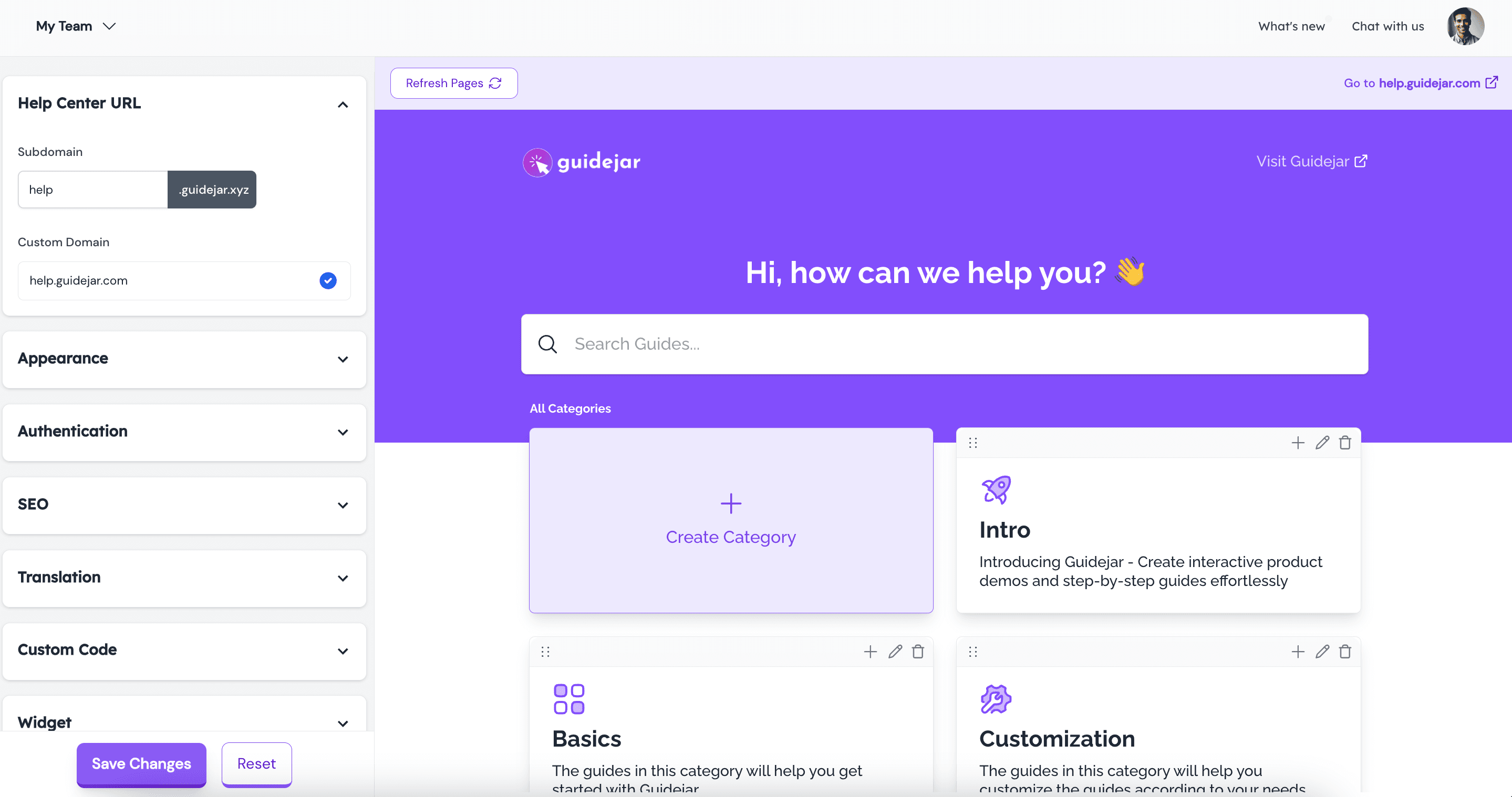 Help Center on Guidejar